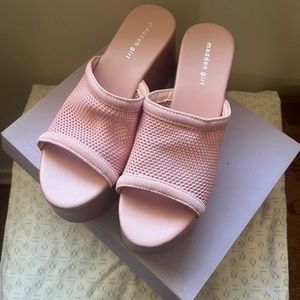 Madden girl pink platform sandals